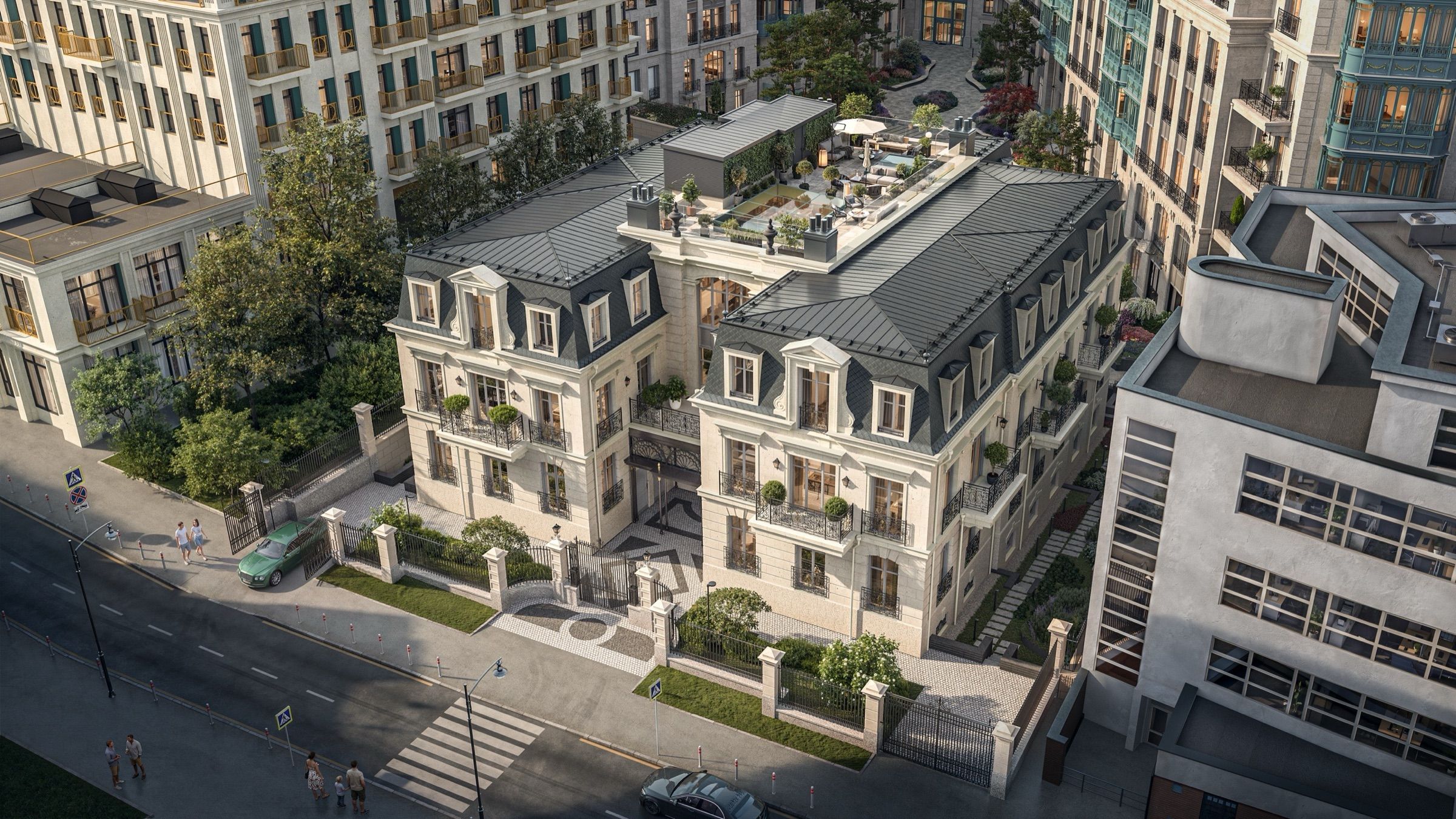Classical Boutique Residence — architectural visualisation, frame 1