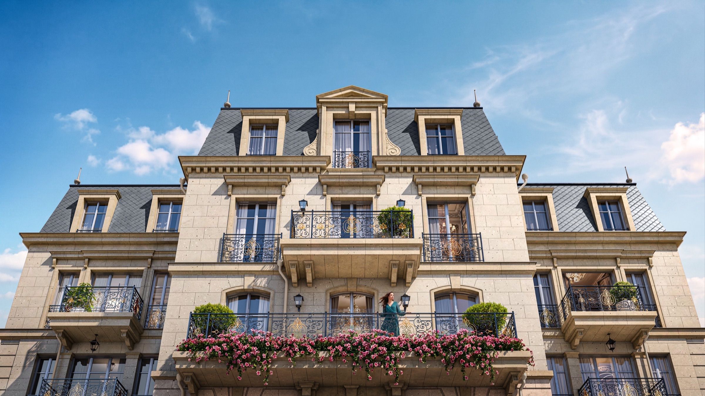 Classical Boutique Residence — architectural visualisation, frame 3