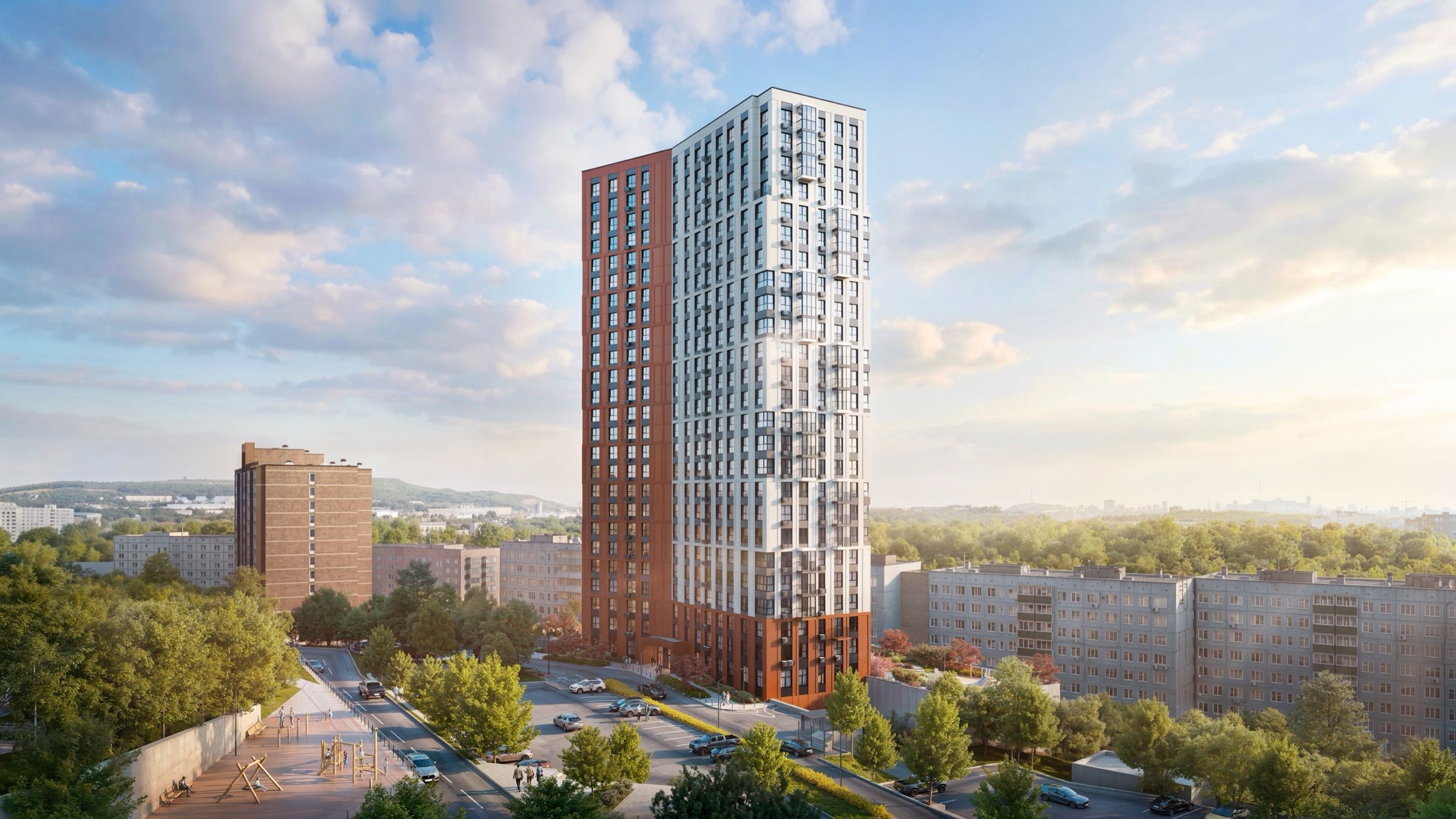 Coastal Residential Complex — architectural visualisation, frame 2