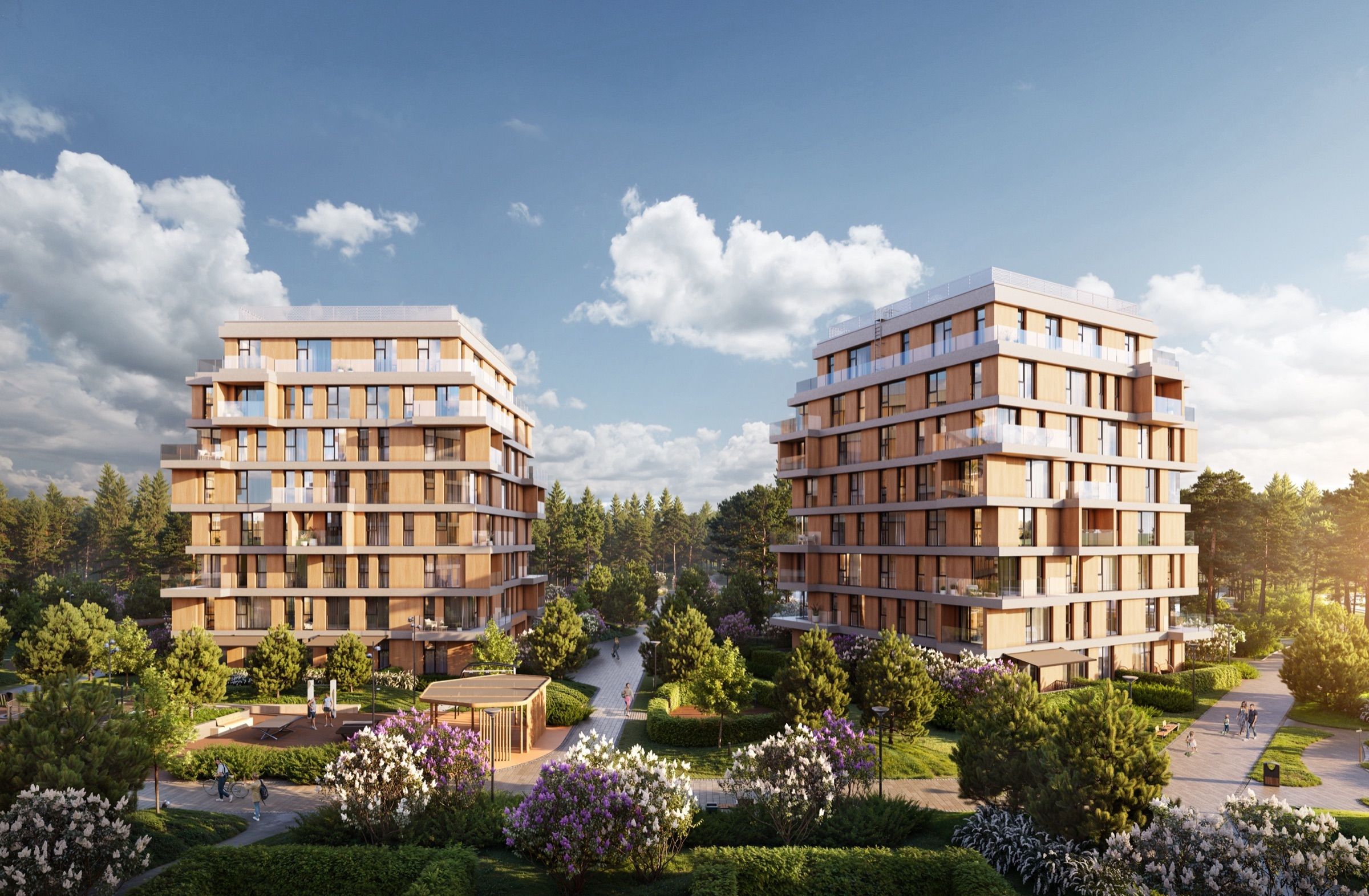 Forest-Edge Premium Residences — architectural visualisation, frame 2
