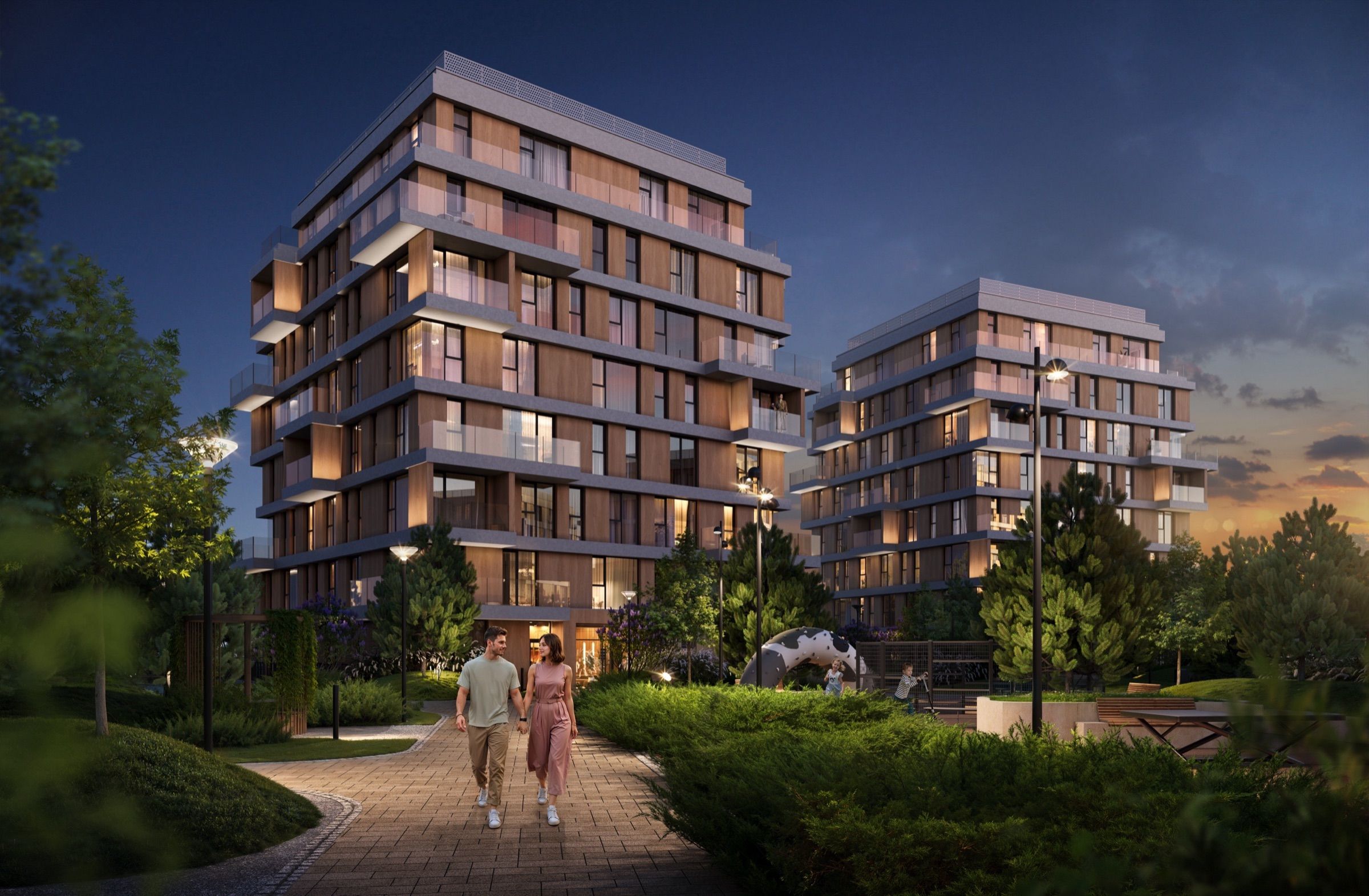 Forest-Edge Premium Residences — architectural visualisation, frame 3