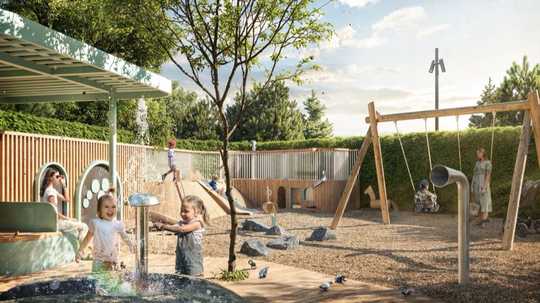 High-Rise Riverside Quarter — architectural visualisation by Photoreal3d