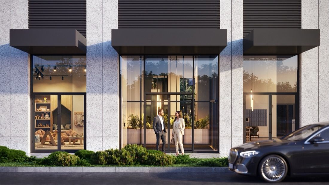 Park-Corridor City Quarter — architectural visualisation by Photoreal3d