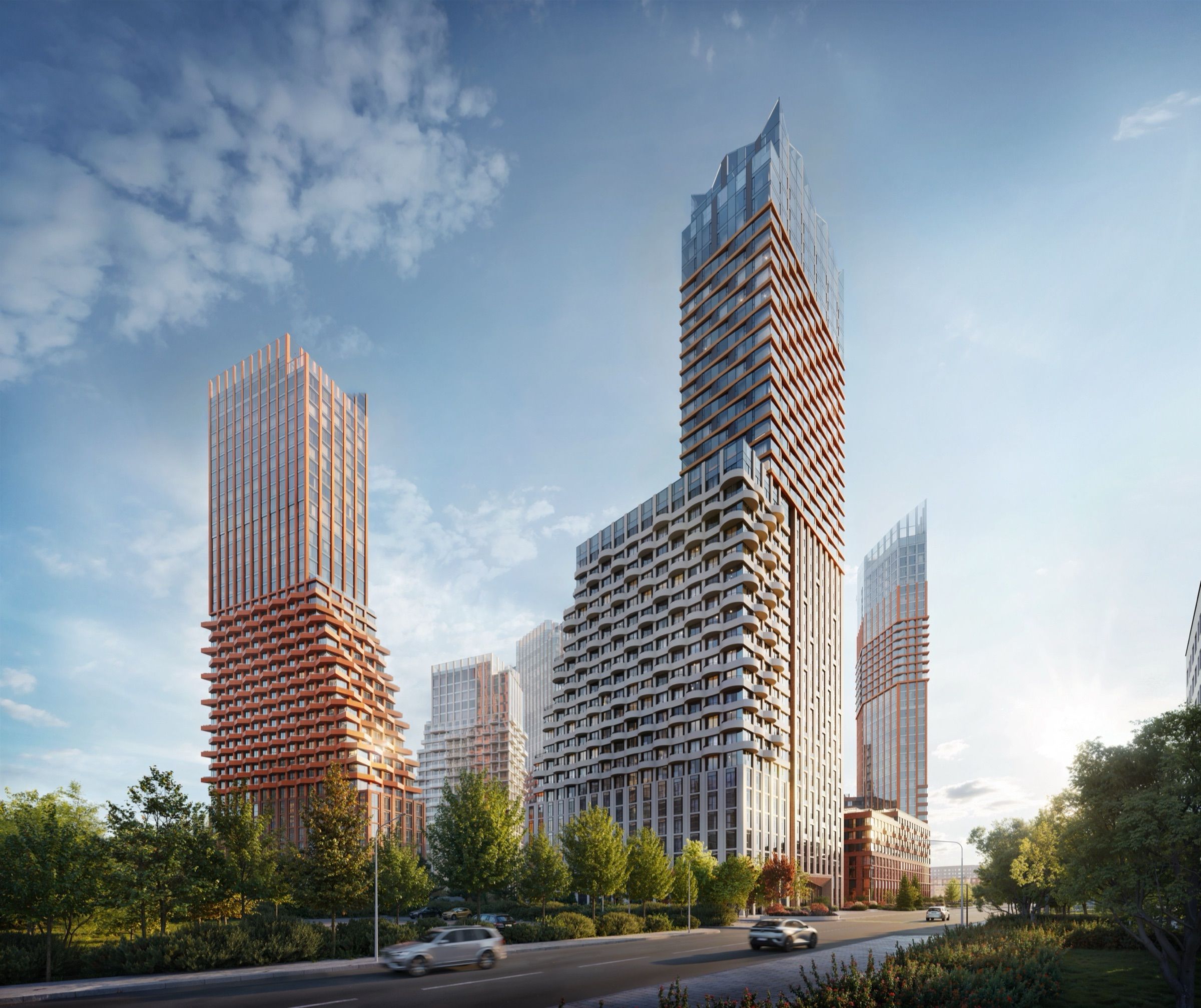 Park-Side Family Quarter — architectural visualisation, frame 2