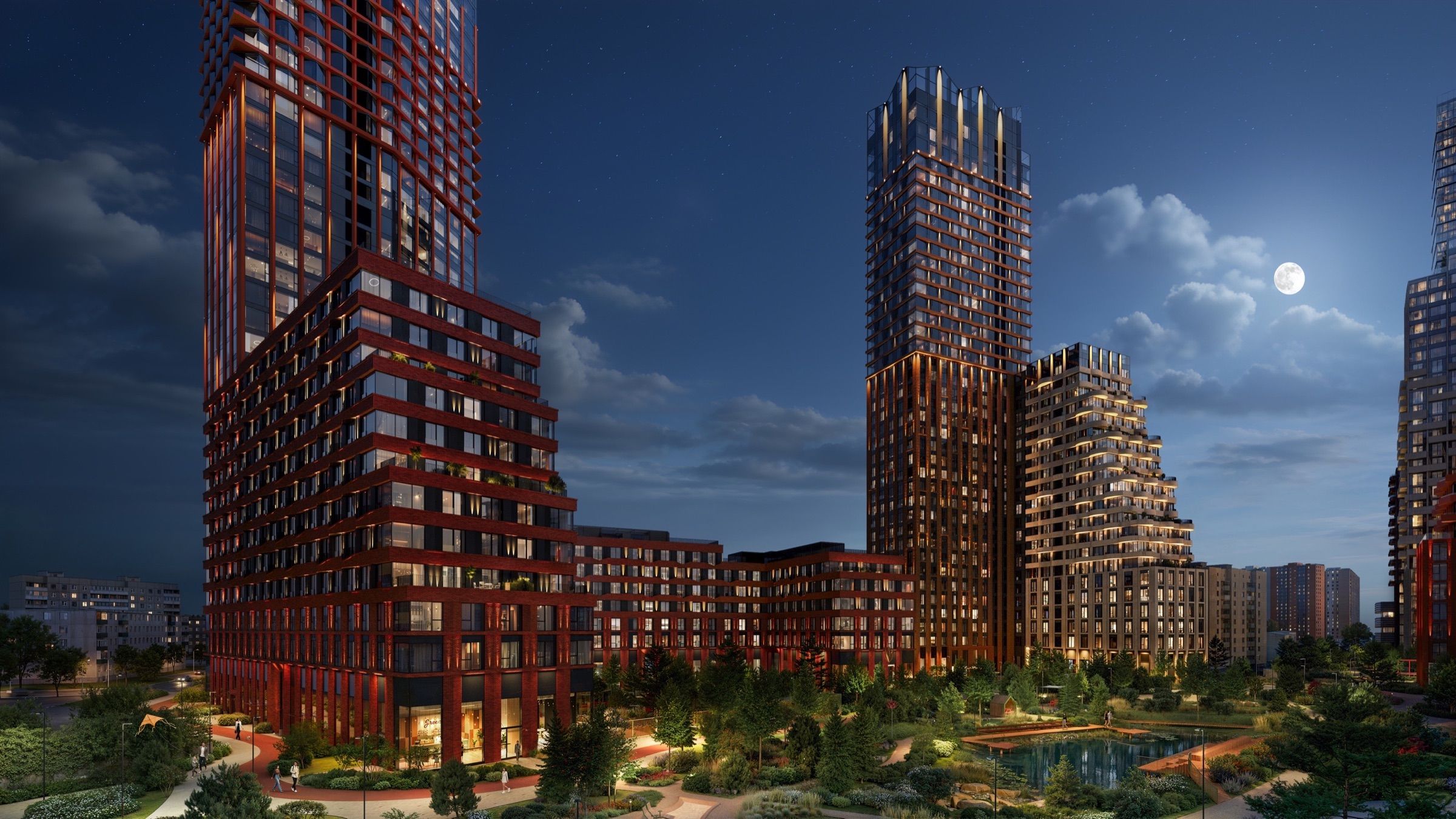 Park-Side Family Quarter — architectural visualisation, frame 18