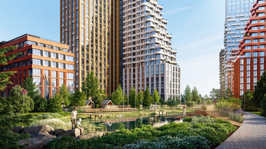 Park-Side Family Quarter — architectural visualisation by Photoreal3d