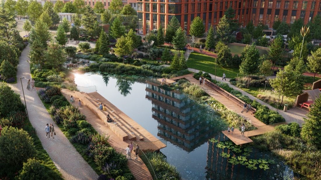 Park-Side Family Quarter — architectural visualisation by Photoreal3d