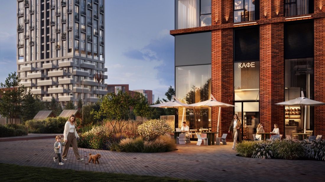Park-Side Family Quarter — architectural visualisation by Photoreal3d