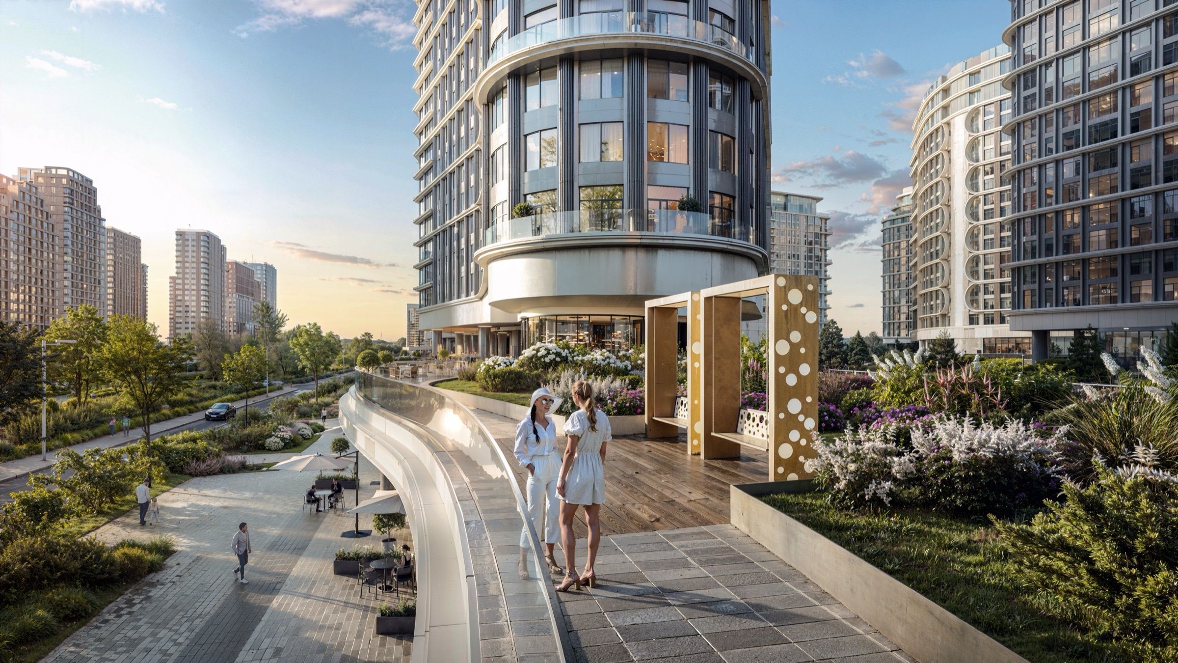 Peninsula Residential District — architectural visualisation, frame 5