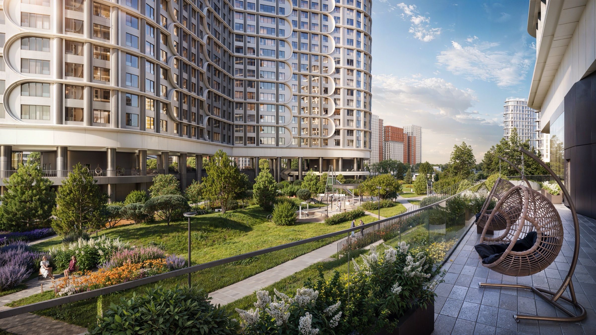 Peninsula Residential District — architectural visualisation, frame 8