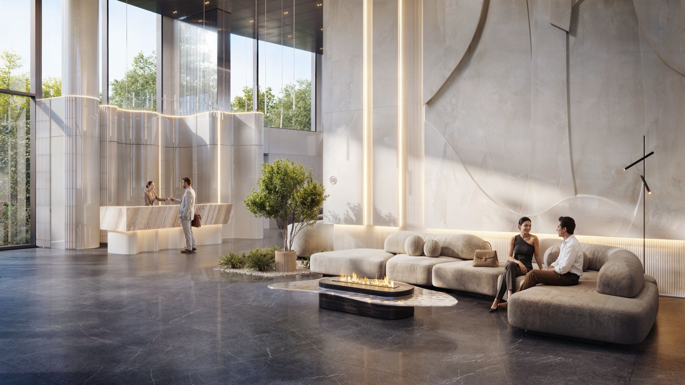 Residential Lobbies & Common Areas — architectural visualisation, frame 3