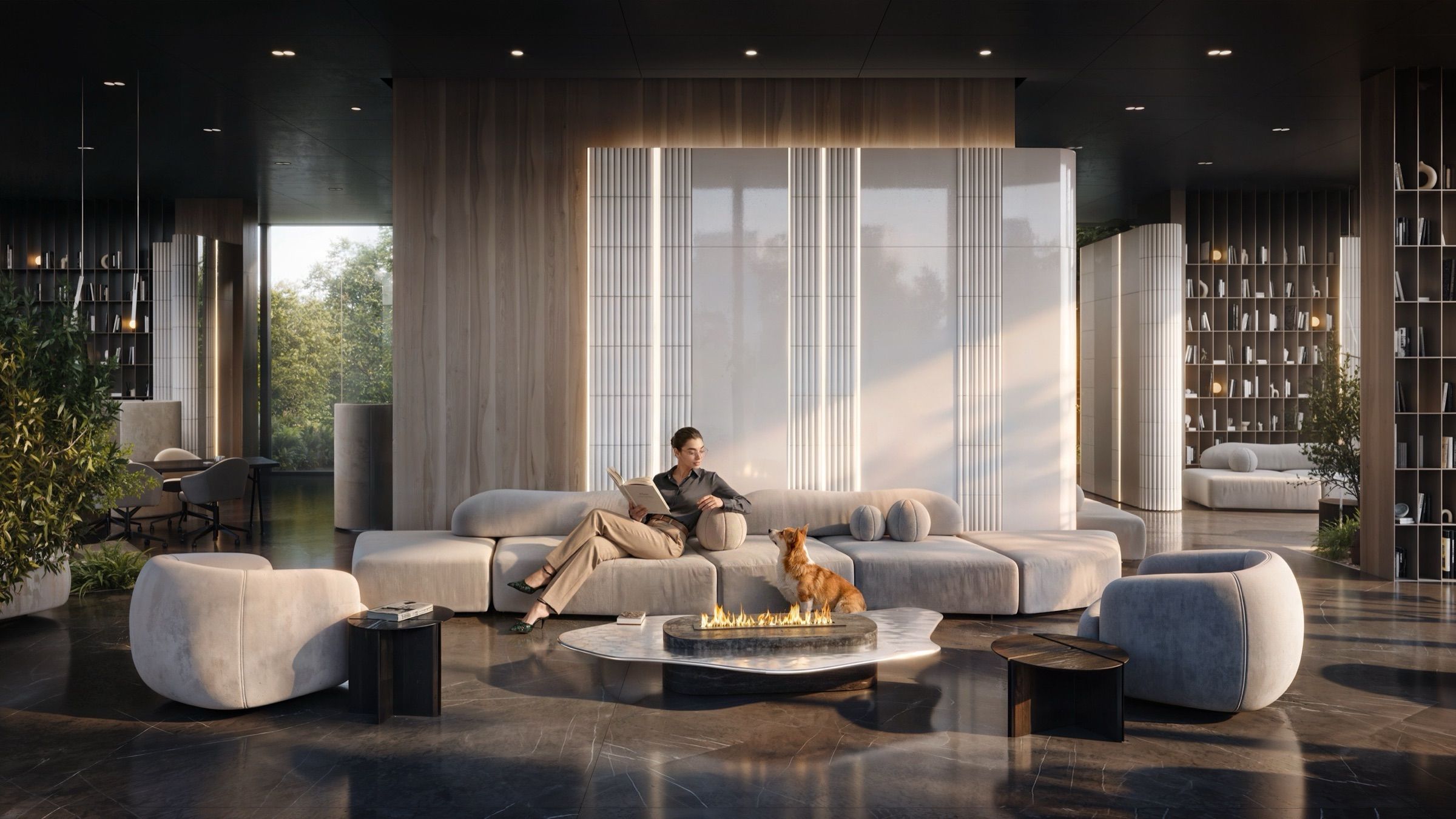 Residential Lobbies & Common Areas — architectural visualisation, frame 5