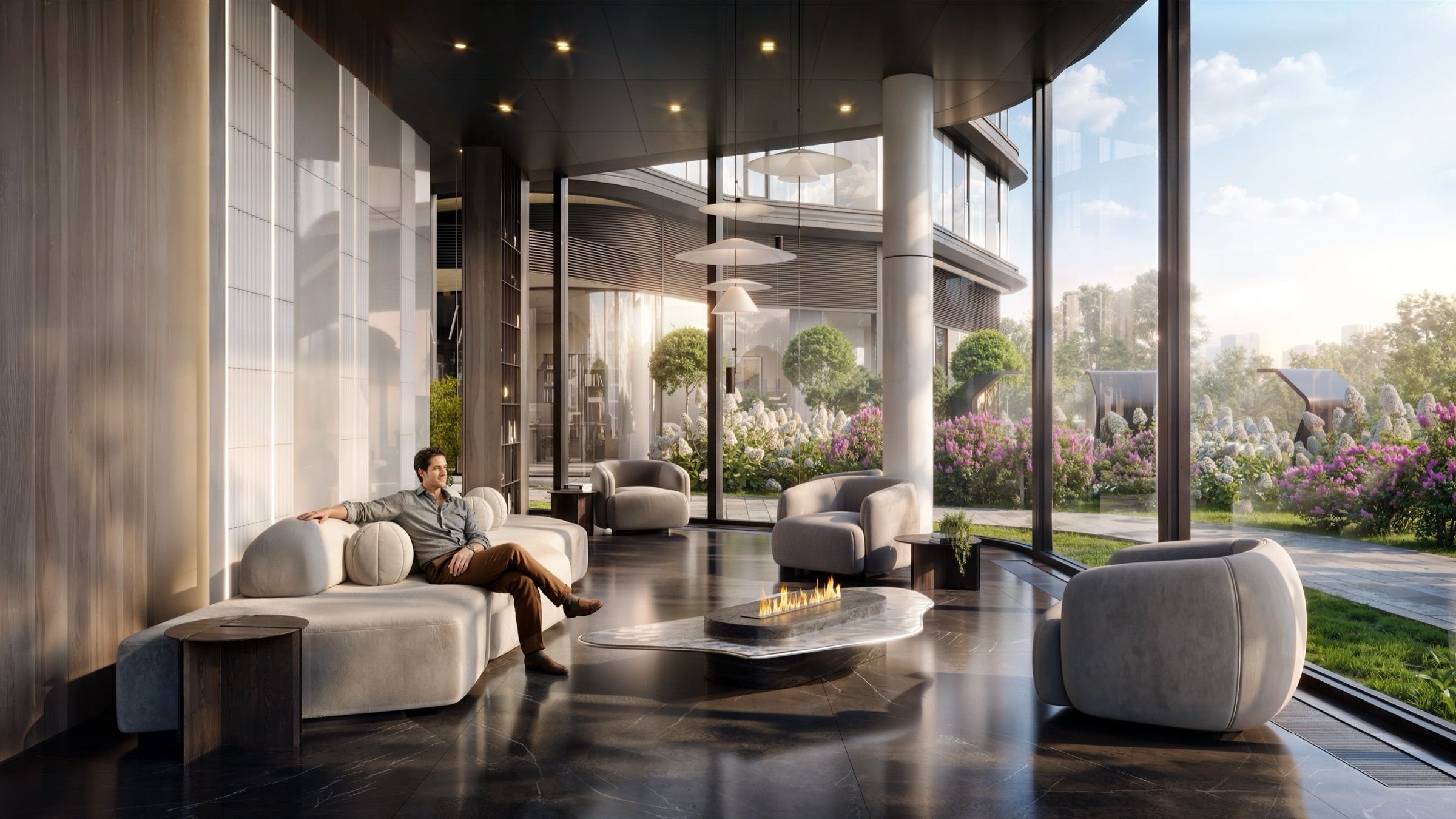 Residential Lobbies & Common Areas — architectural visualisation, frame 6