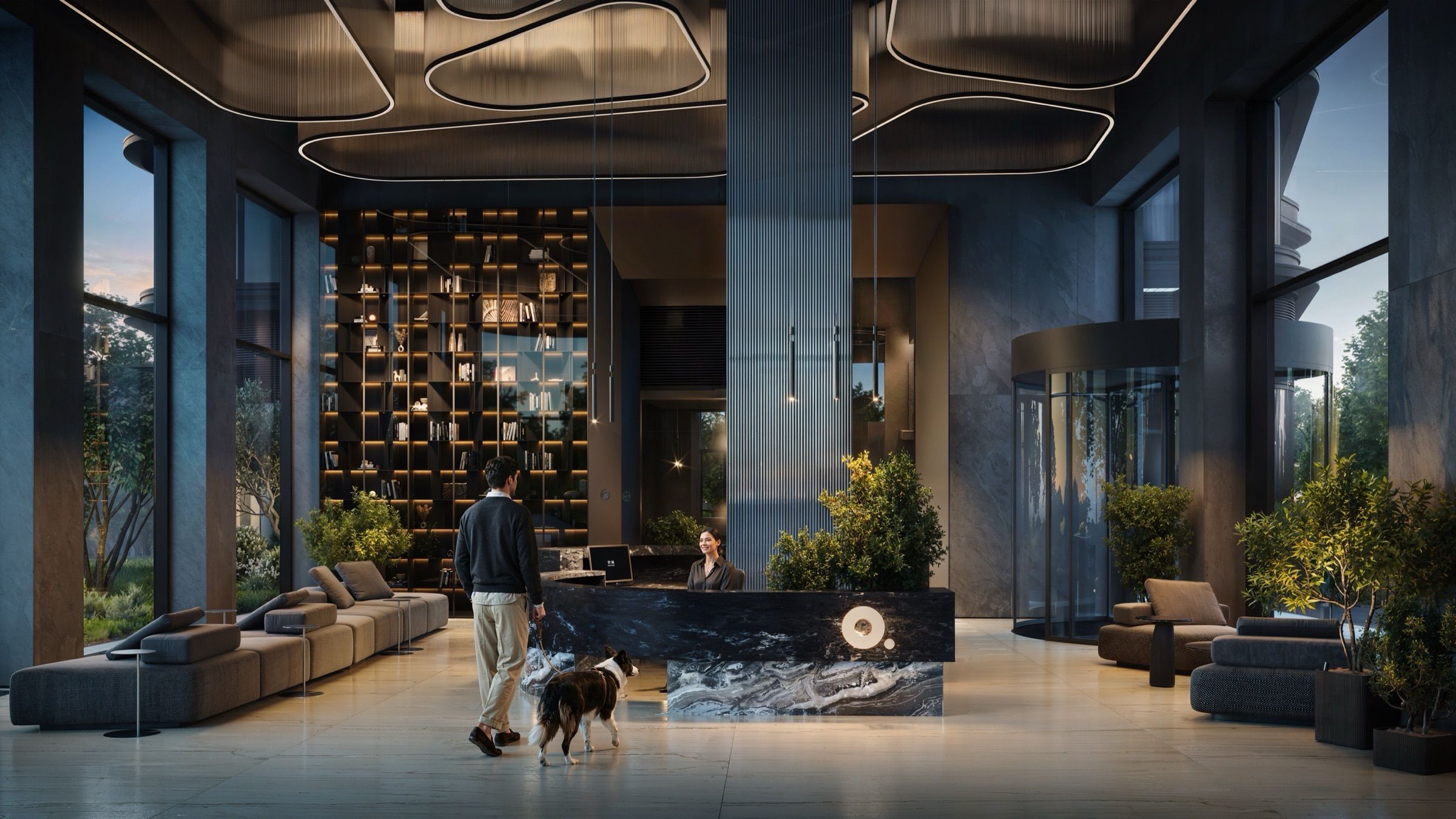 Residential Lobbies & Common Areas — architectural visualisation, frame 8