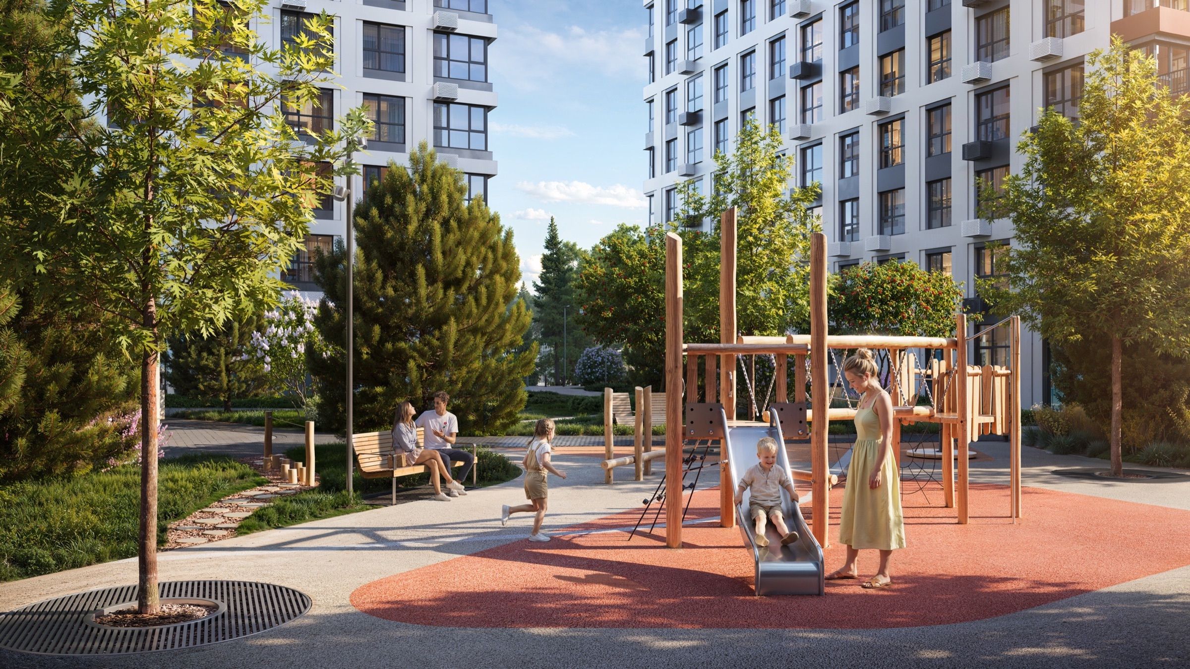 Riverfront Residential Complex — architectural visualisation, frame 7