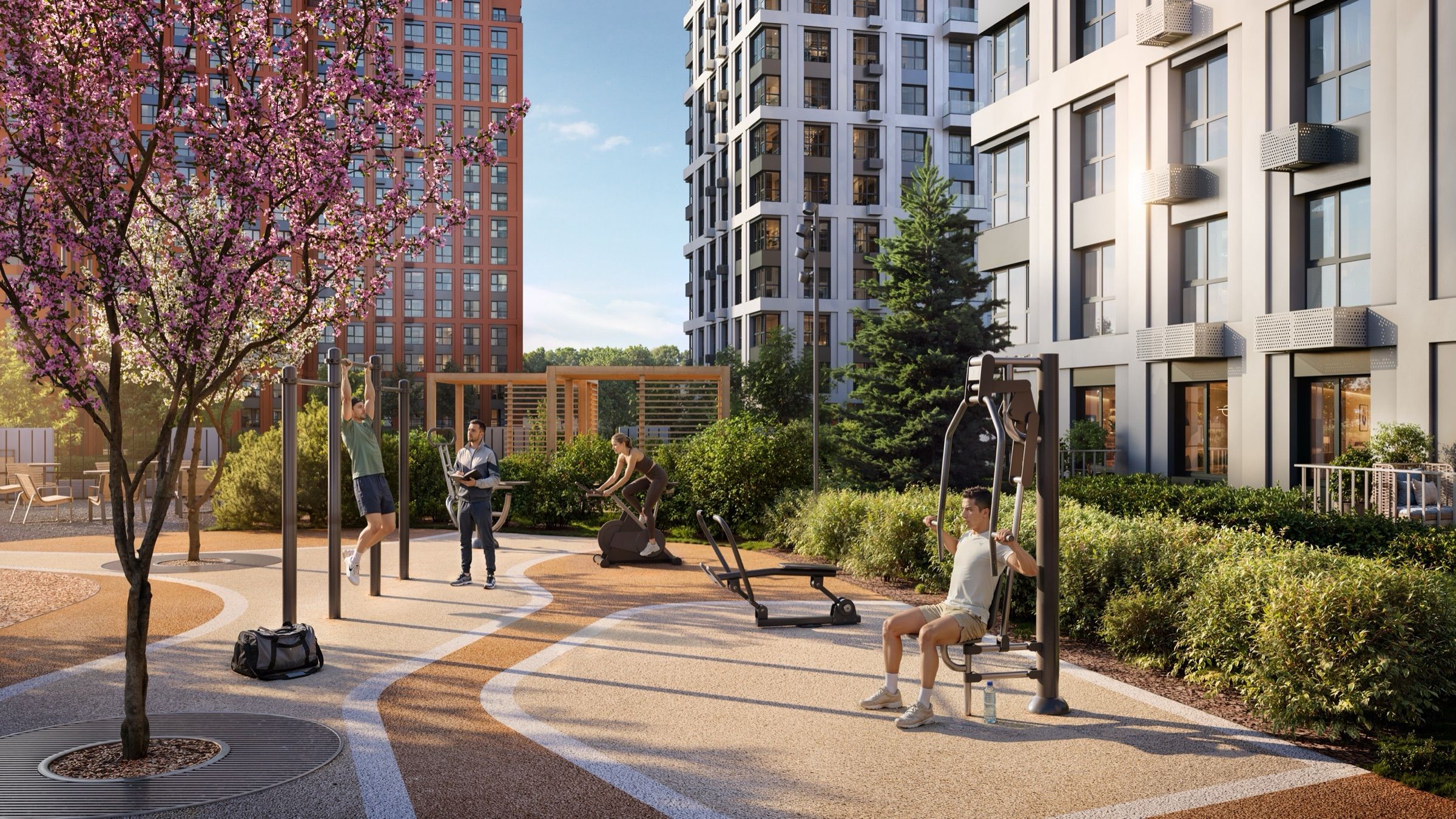 Riverfront Residential Complex — architectural visualisation, frame 12