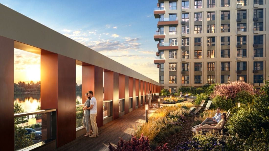 Riverfront Residential Complex — architectural visualisation by Photoreal3d