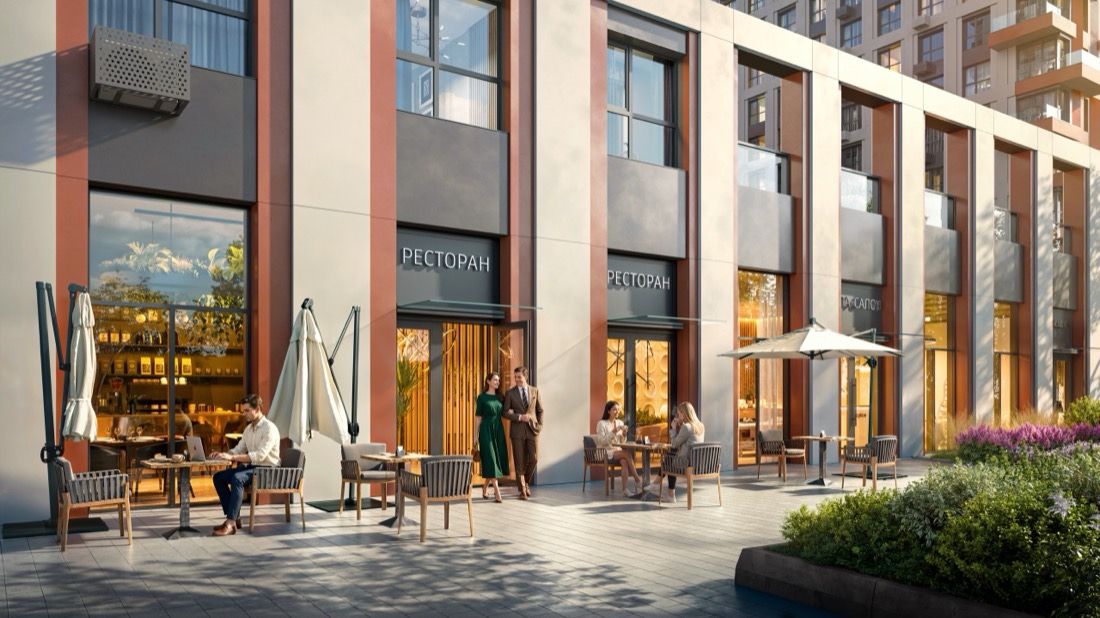 Riverfront Residential Complex — architectural visualisation by Photoreal3d