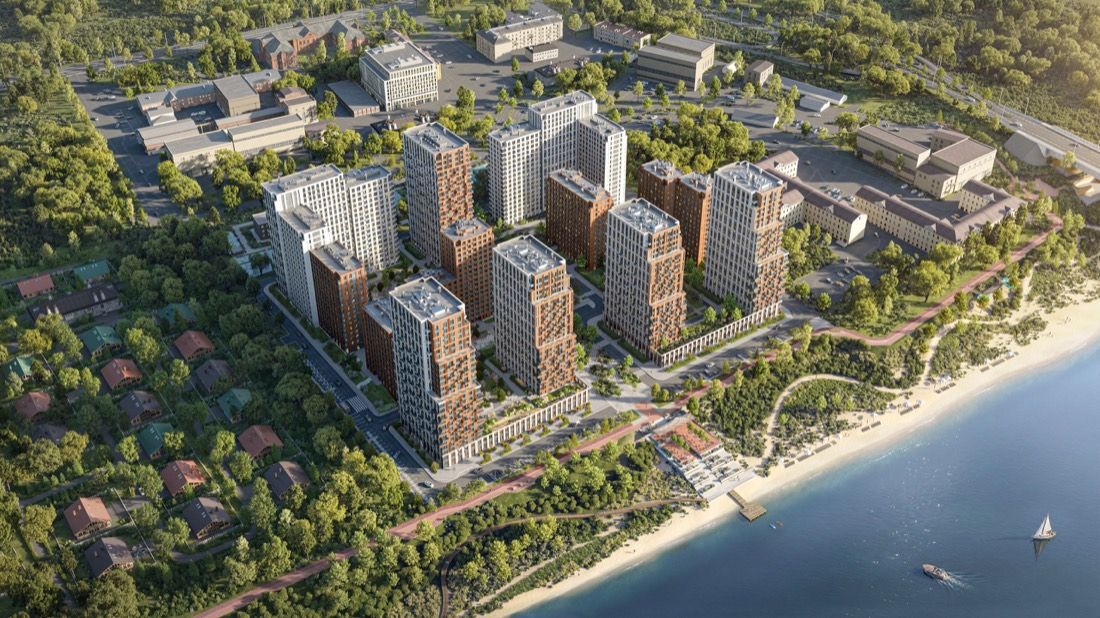 Riverfront Residential Complex — architectural visualisation by Photoreal3d