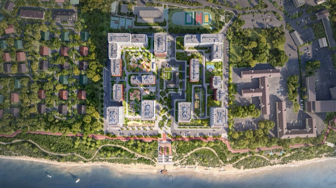 Riverfront Residential Complex — architectural visualisation by Photoreal3d