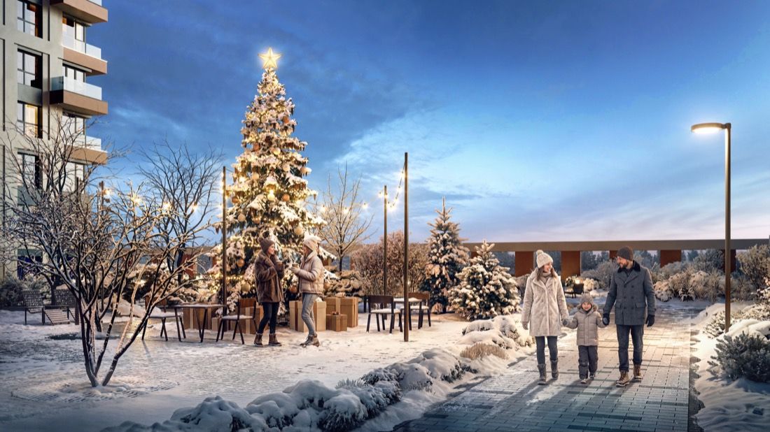 Riverfront Residential Complex — architectural visualisation by Photoreal3d