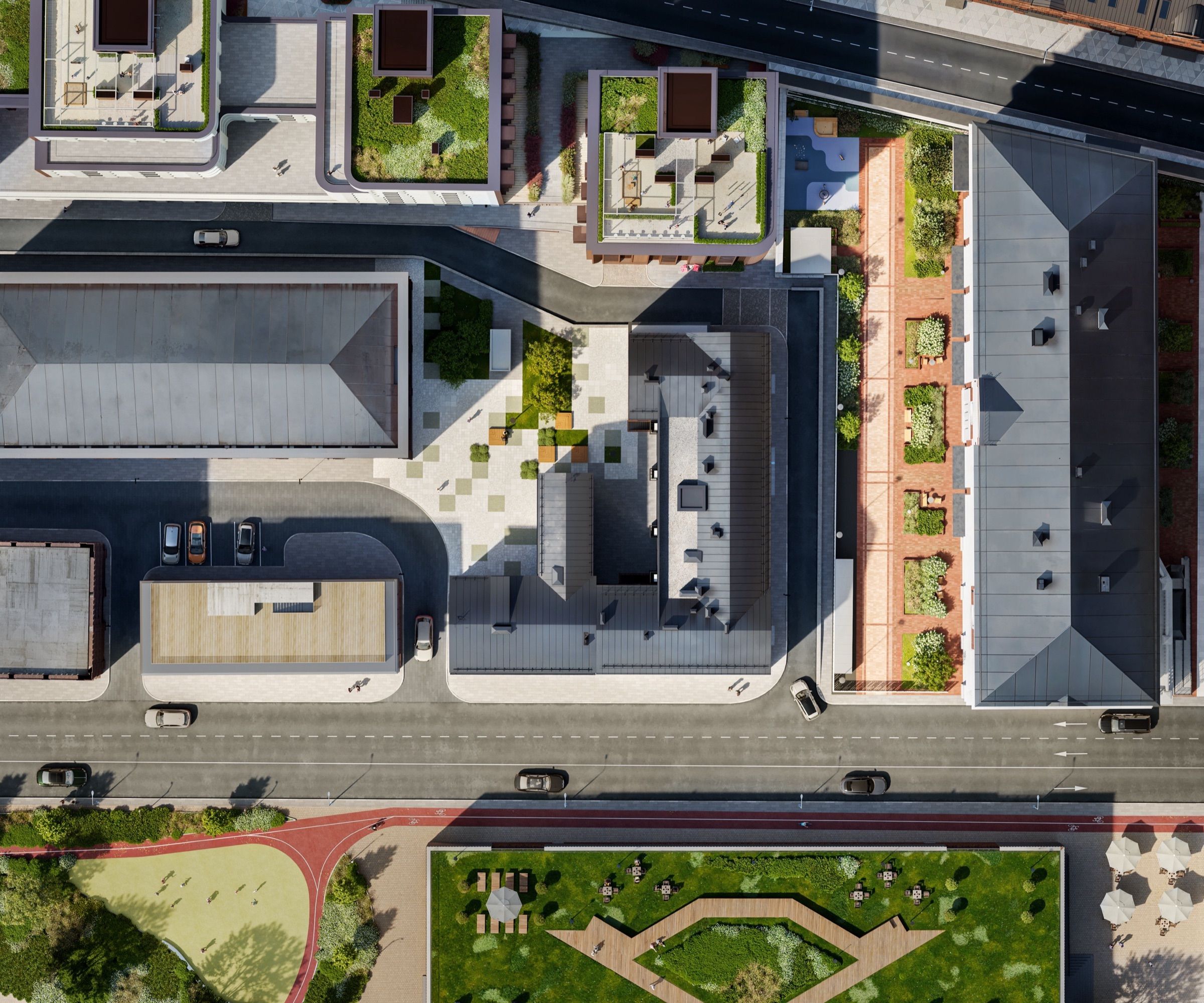 Riverfront Twin Towers — architectural visualisation, frame 13