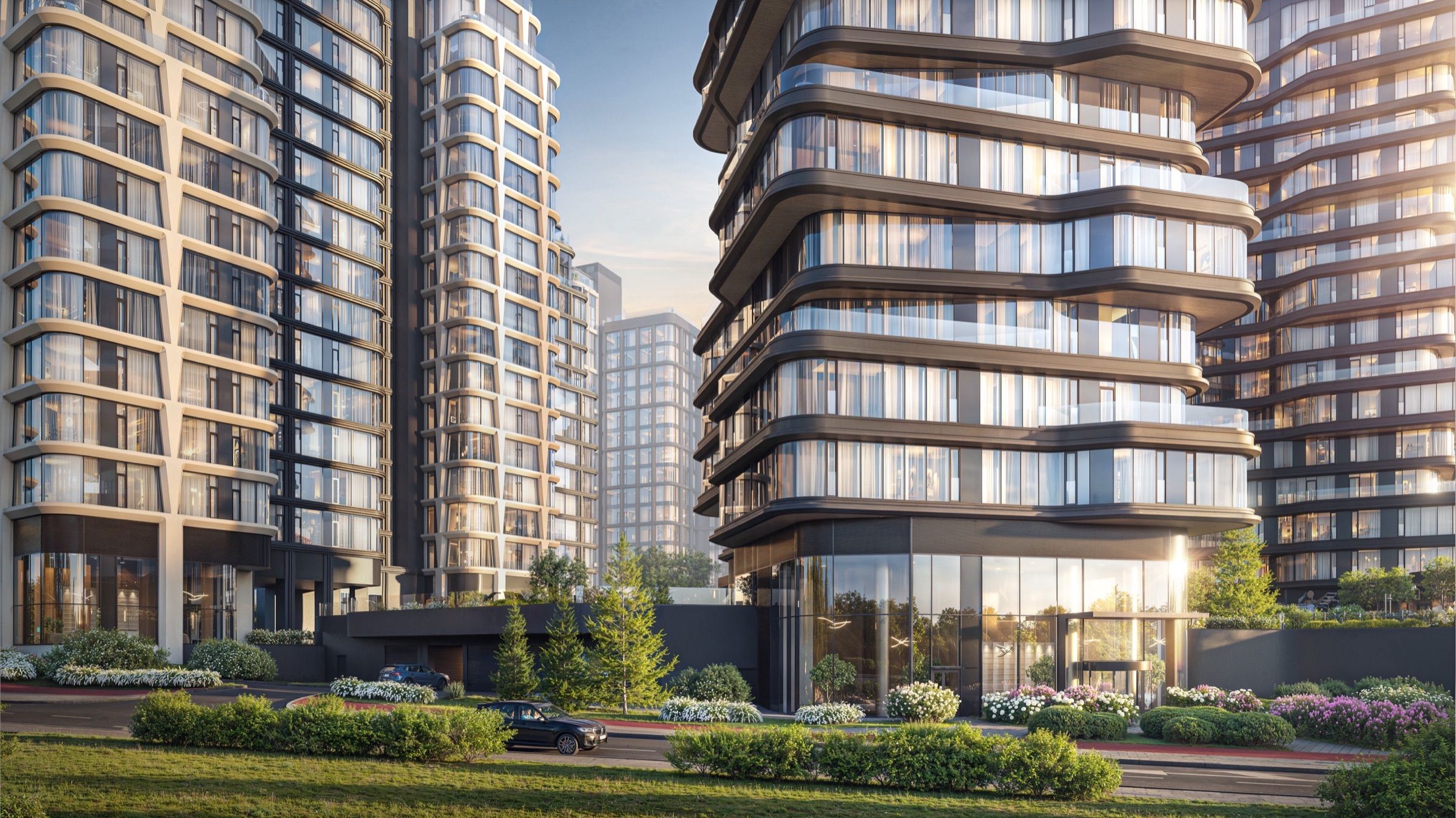Riverside Residential Quarter — architectural visualisation, frame 12