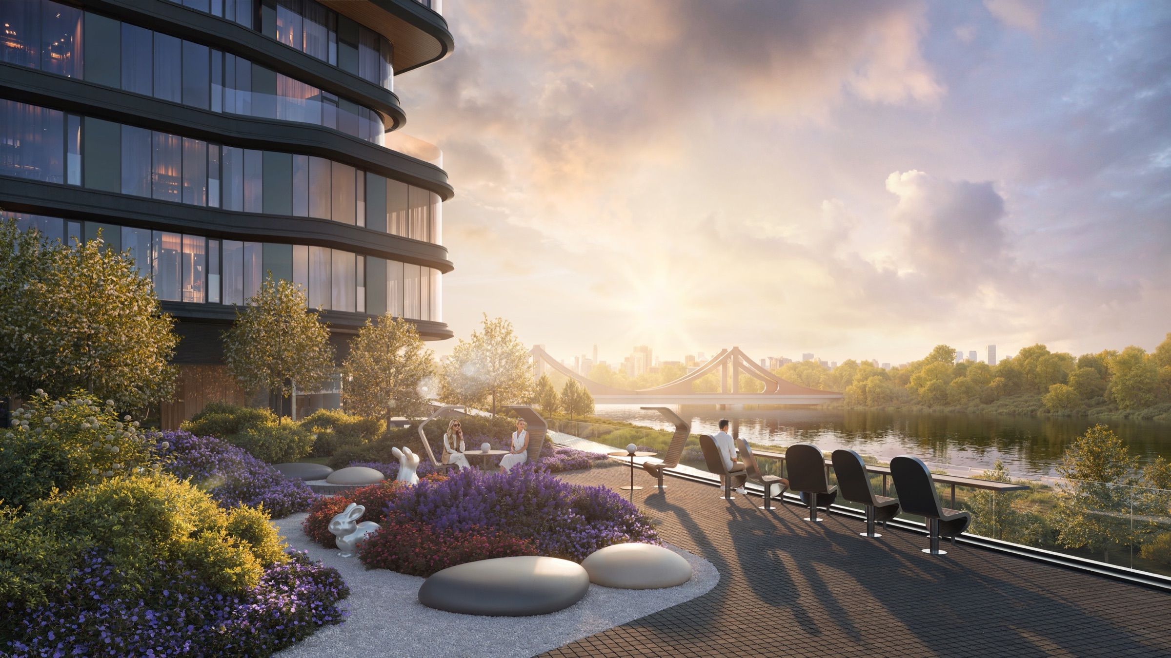 Riverside Residential Quarter — architectural visualisation, frame 23