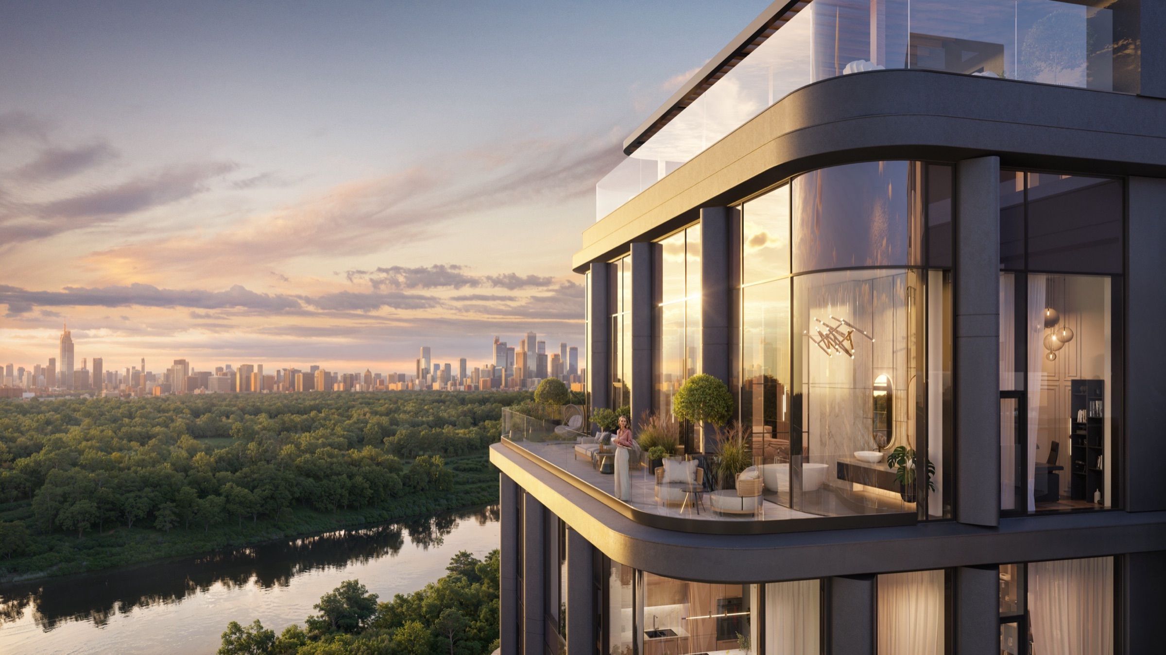 Riverside Residential Quarter — architectural visualisation, frame 25