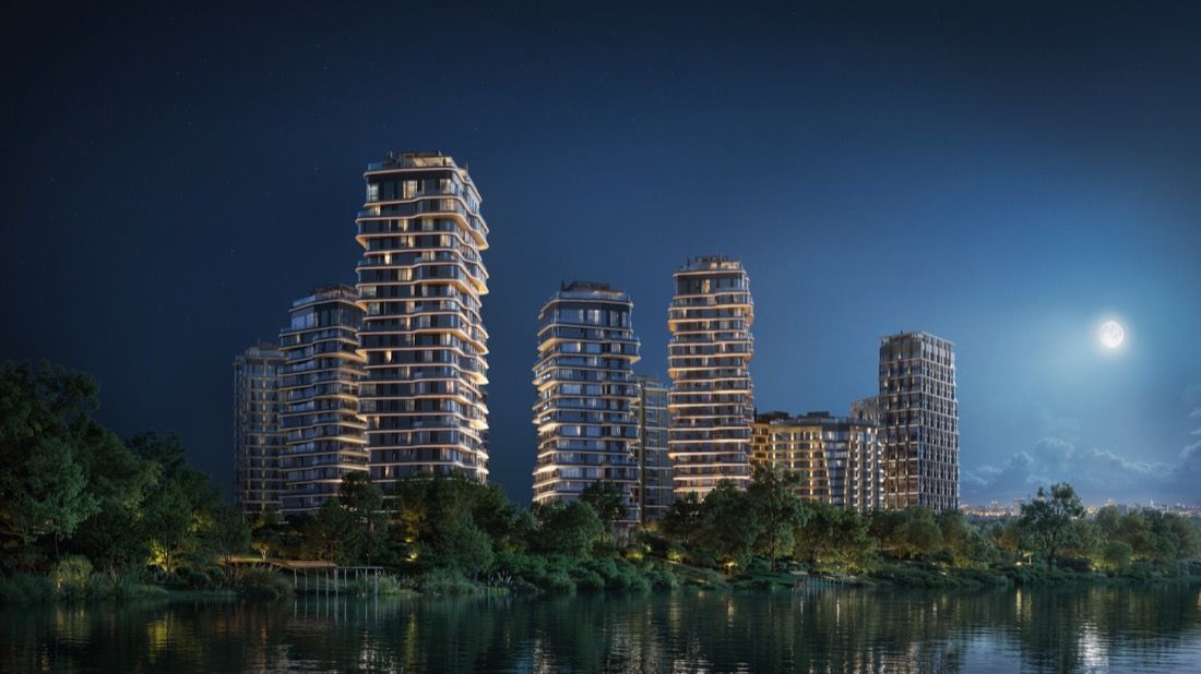 Riverside Residential Quarter — architectural visualisation by Photoreal3d