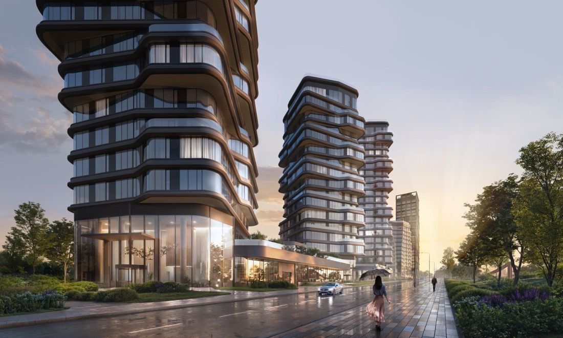 Riverside Residential Quarter — architectural visualisation by Photoreal3d
