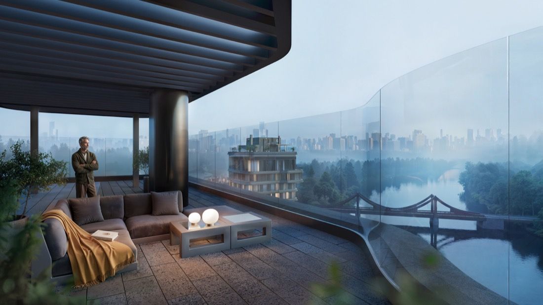 Riverside Residential Quarter — architectural visualisation by Photoreal3d
