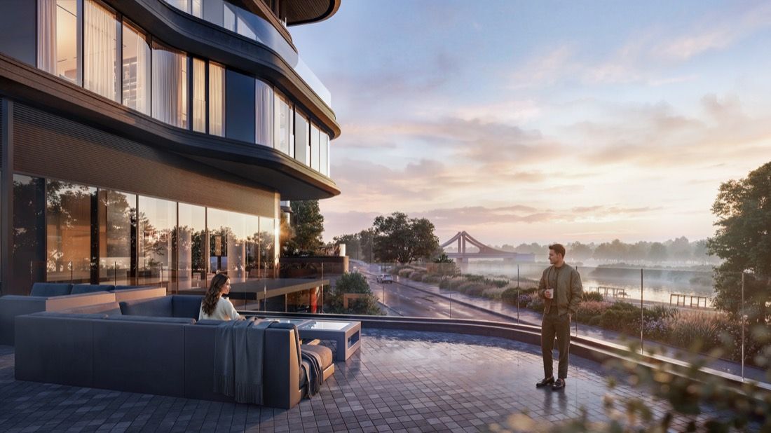 Riverside Residential Quarter — architectural visualisation by Photoreal3d