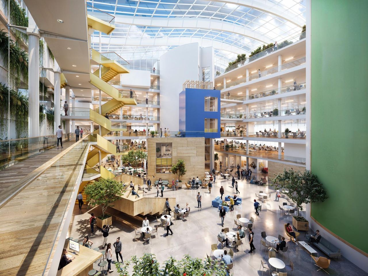 Community centre atrium — interior visualisation by Photoreal3d