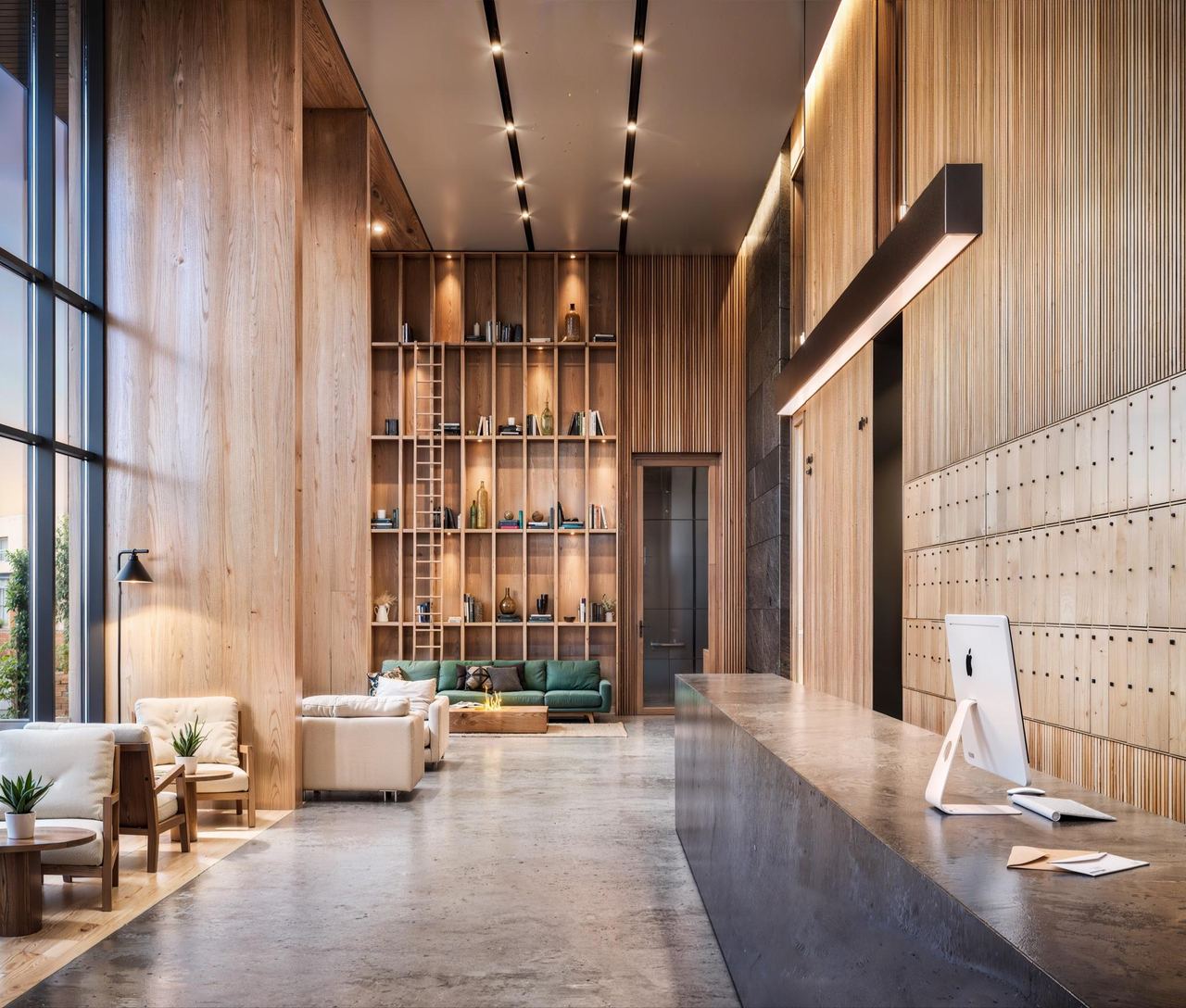 Reception — interior visualisation by Photoreal3d