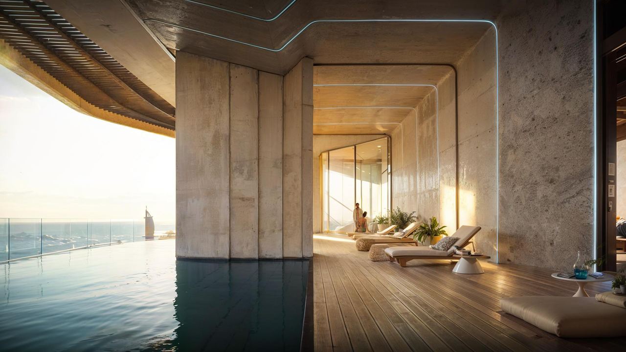 Swimming pool — interior visualisation by Photoreal3d