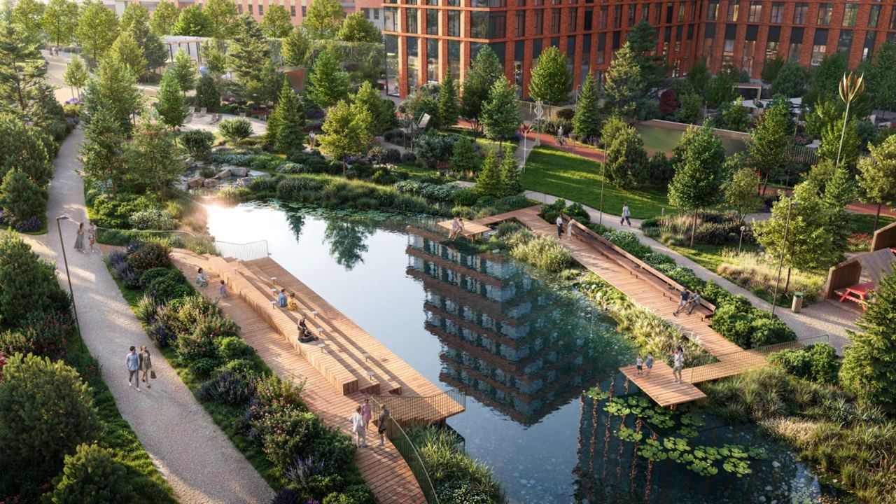 Park-Side Family Quarter — architectural visualisation by Photoreal3d