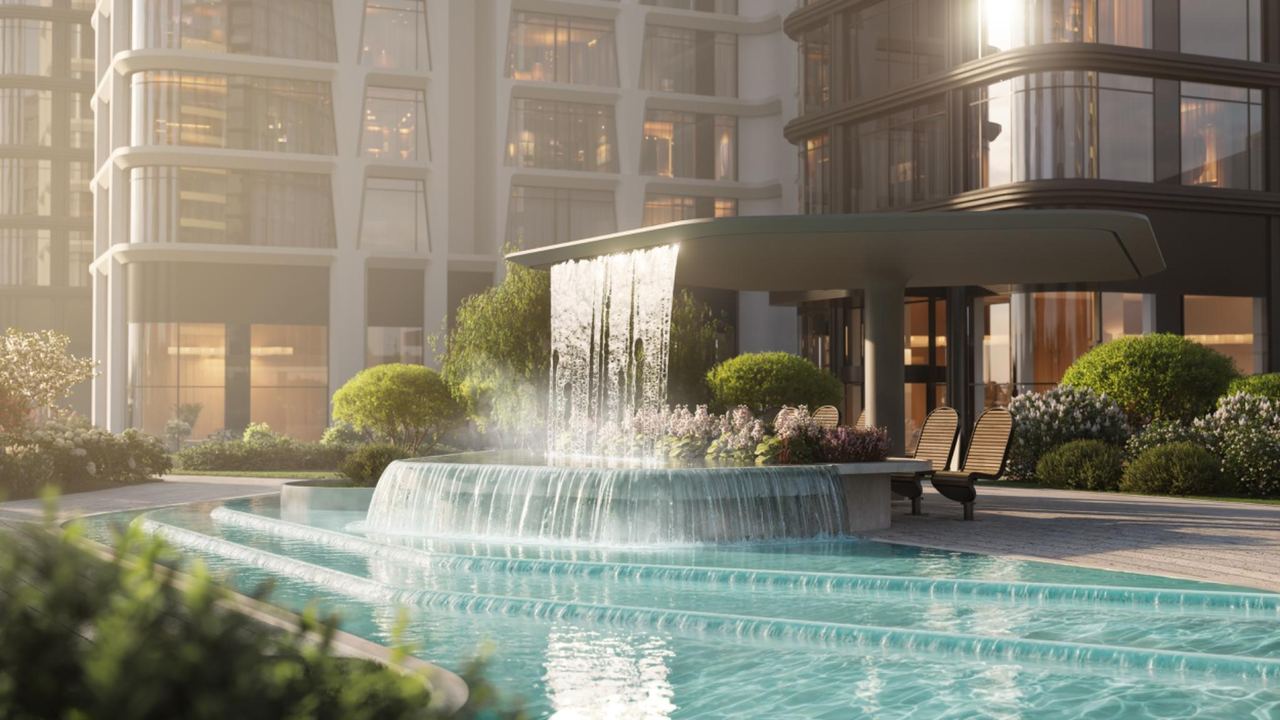 Riverside Residential Quarter — architectural visualisation by Photoreal3d