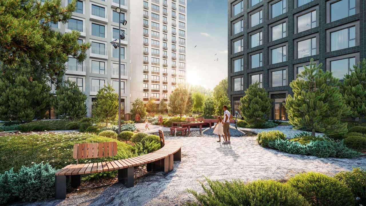 City residential tower — architectural visualisation by Photoreal3d