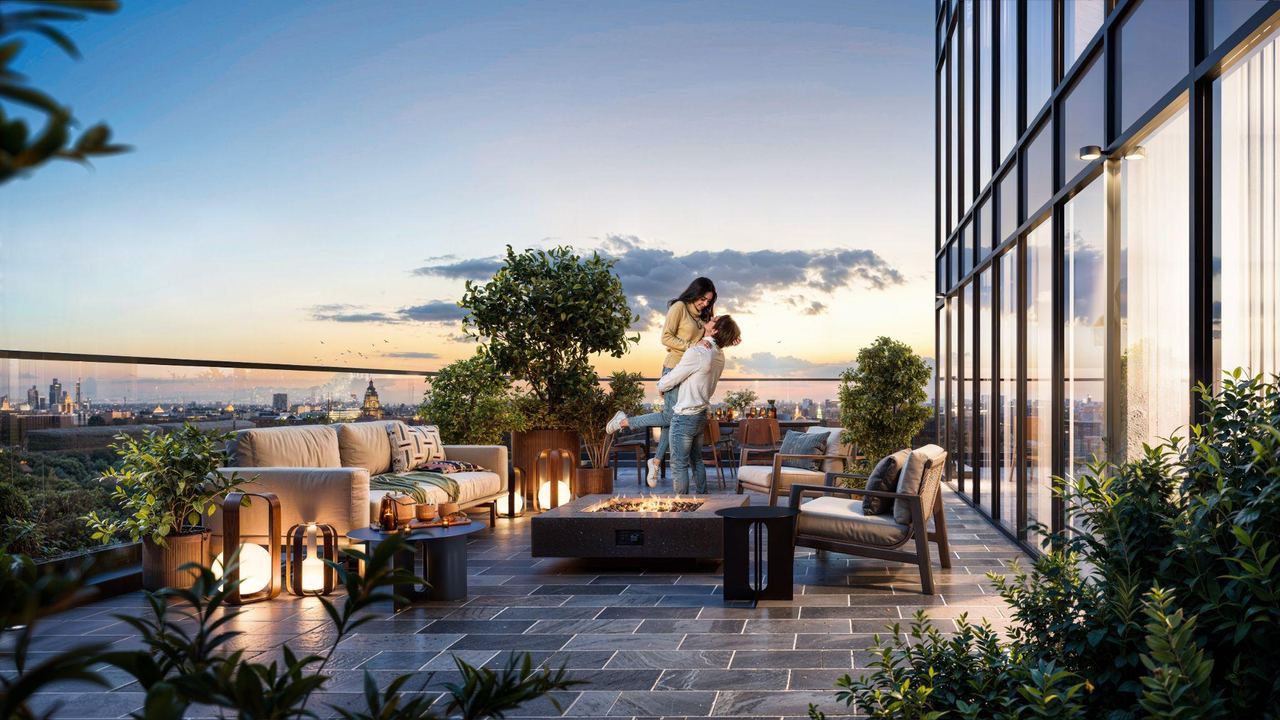 High-rise residential quarter — architectural visualisation by Photoreal3d