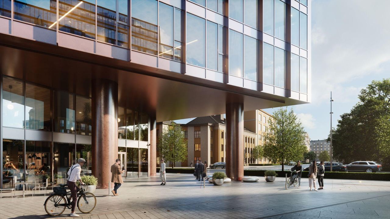 City residential quarter — architectural visualisation by Photoreal3d