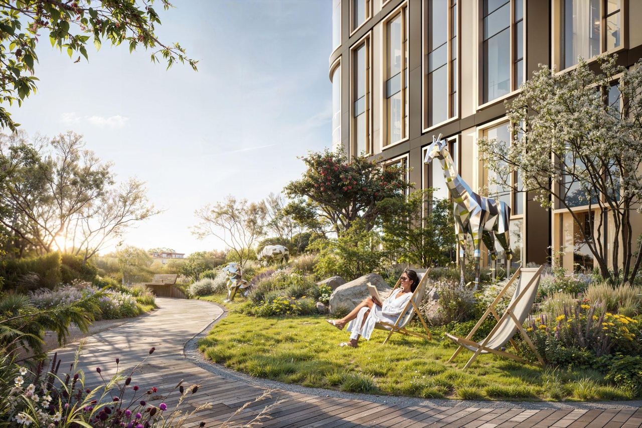 High-rise residential development — architectural visualisation by Photoreal3d