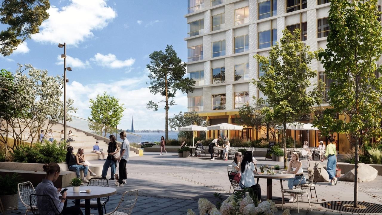City residential complex — architectural visualisation by Photoreal3d
