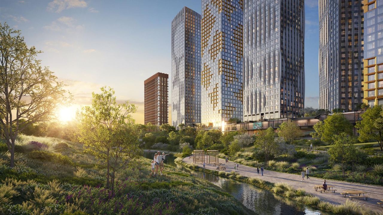 High-rise residential development — architectural visualisation by Photoreal3d