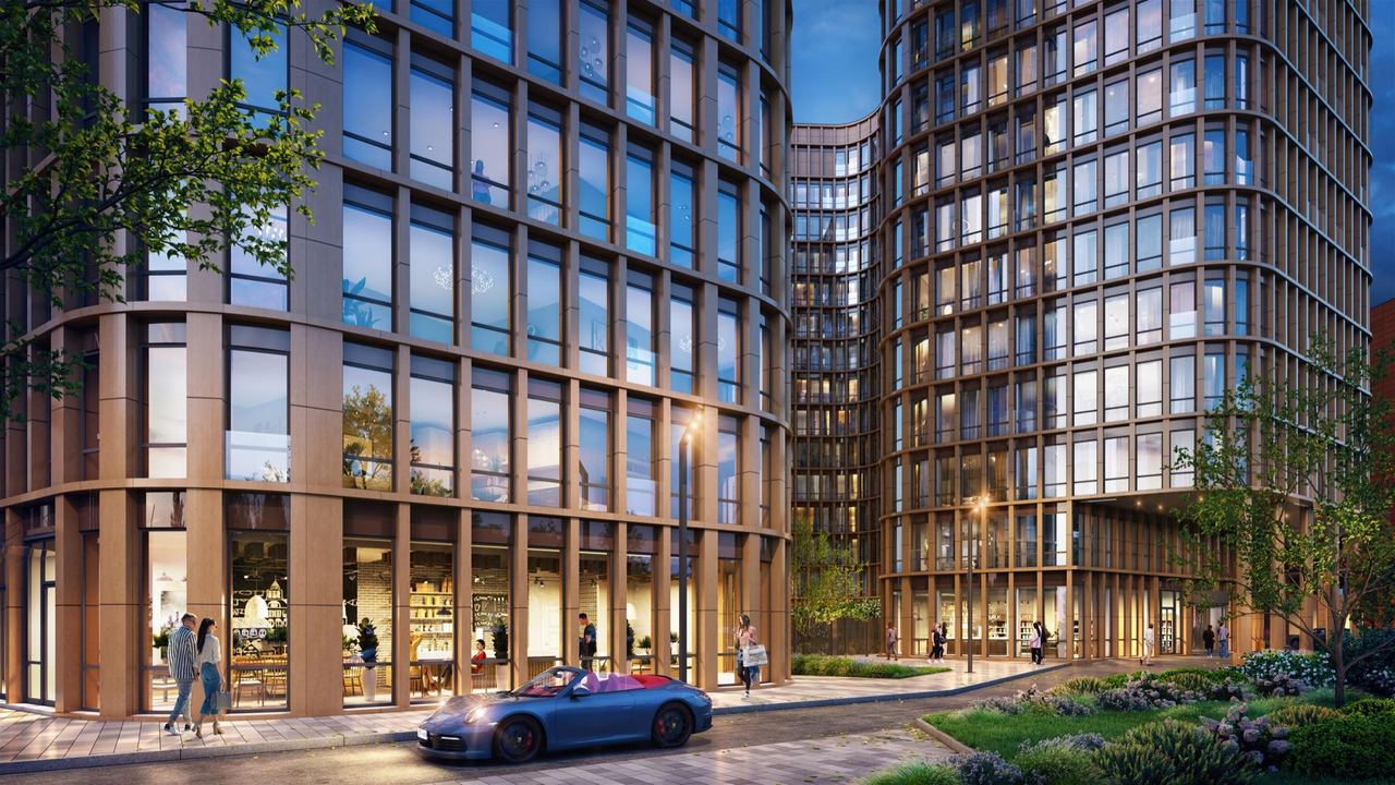 City residential quarter — architectural visualisation by Photoreal3d