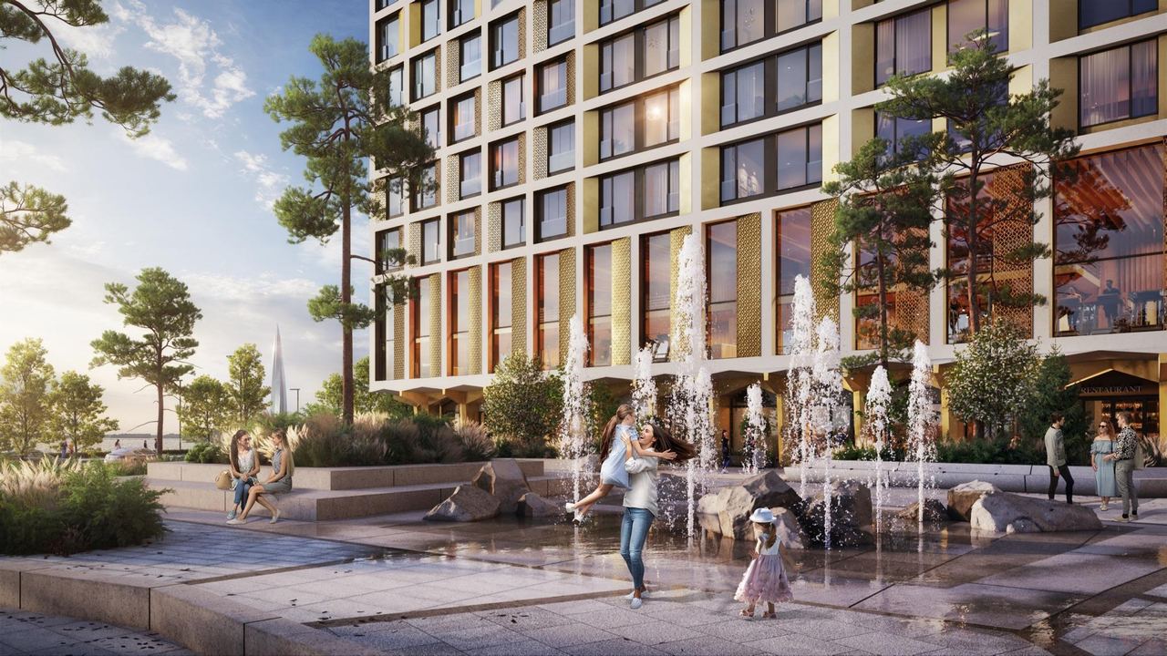 City residential complex — architectural visualisation by Photoreal3d