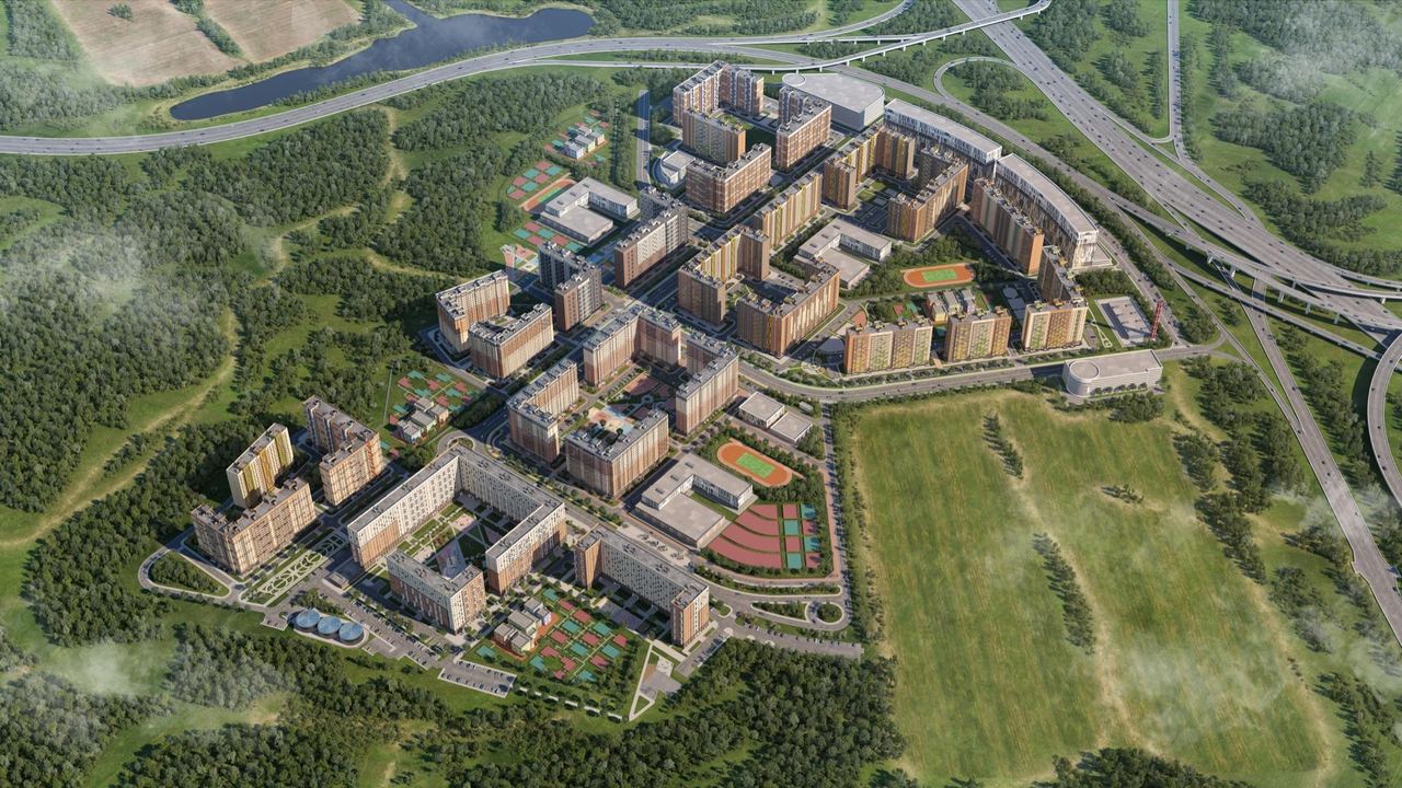 Suburban residential district — architectural visualisation by Photoreal3d