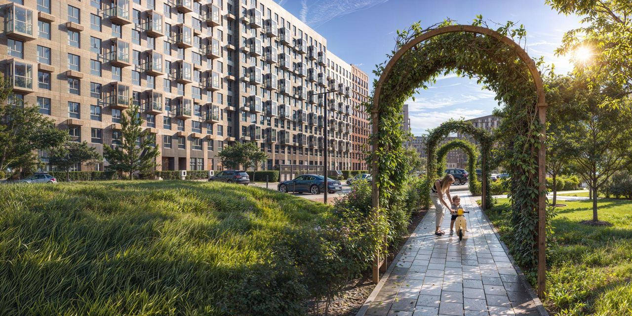 Suburban residential district — architectural visualisation by Photoreal3d