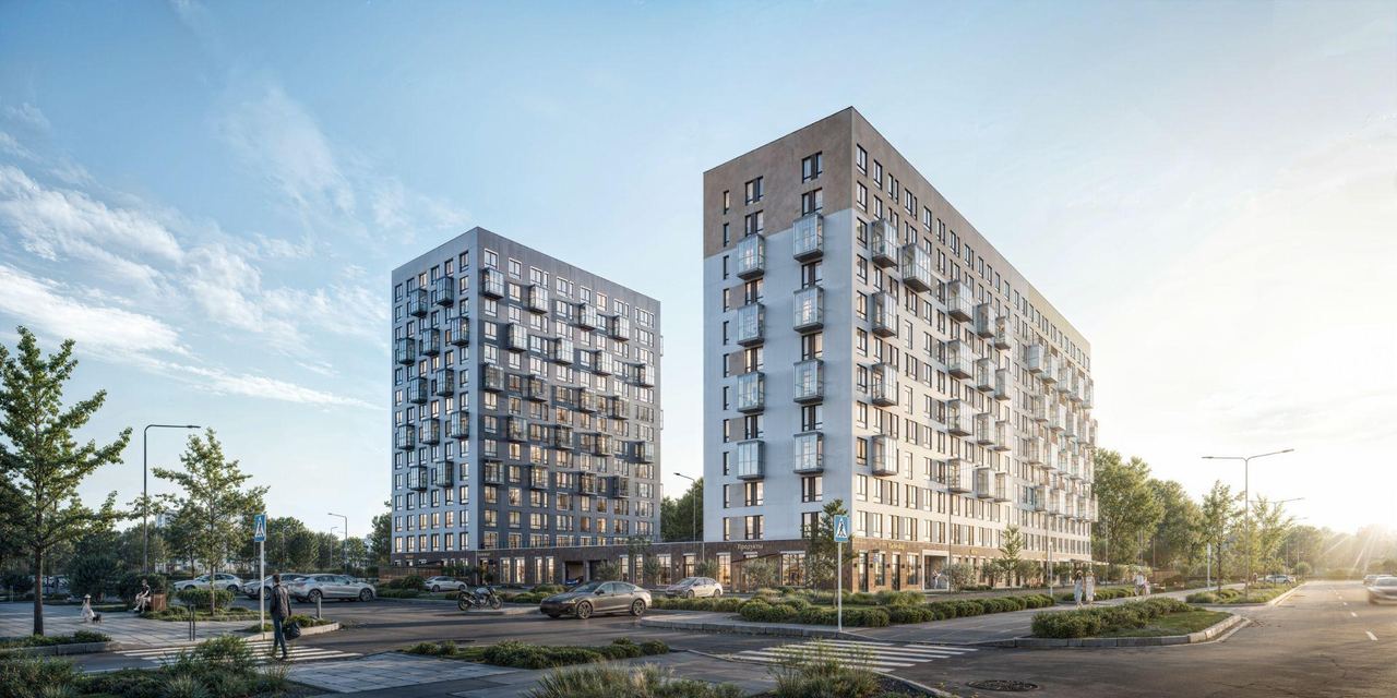 Suburban residential district — architectural visualisation by Photoreal3d