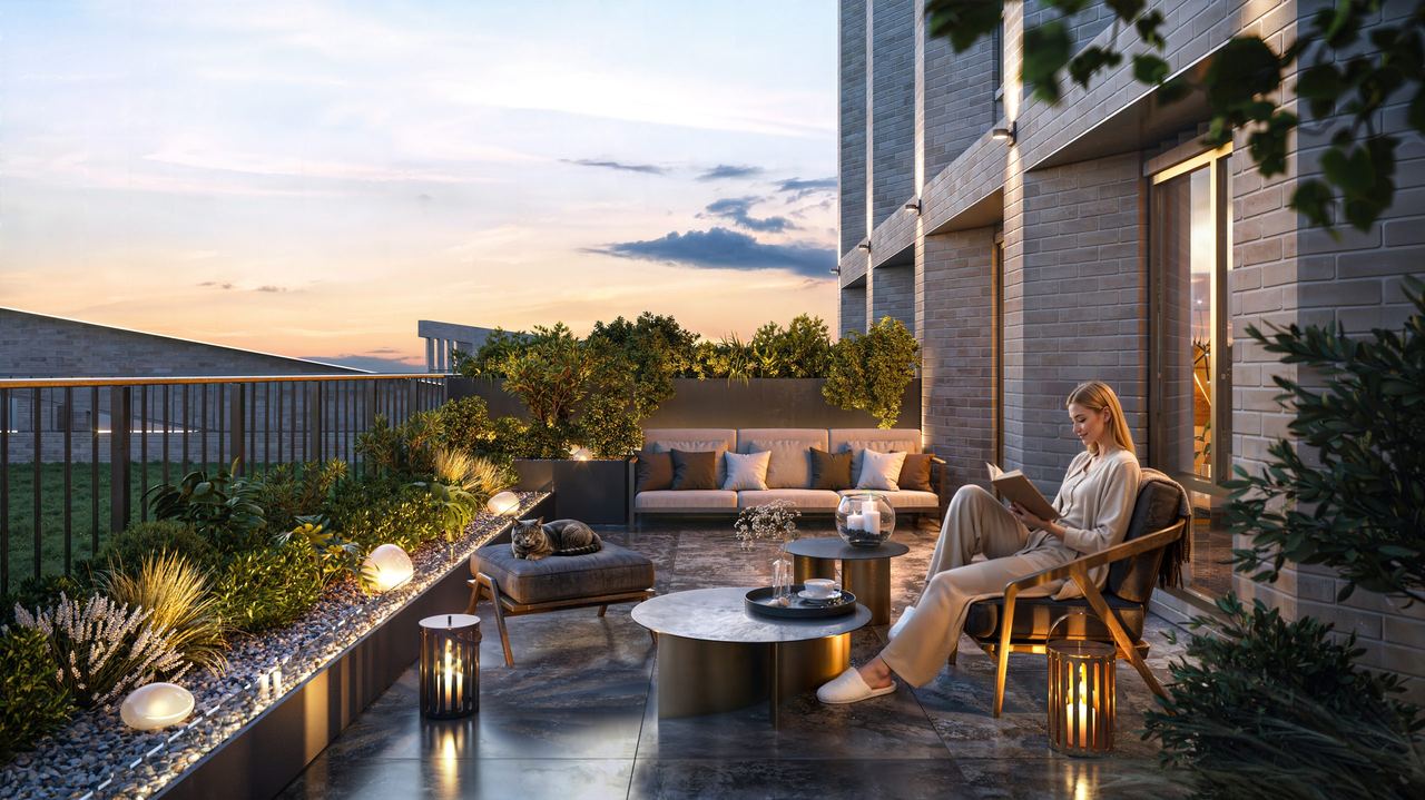 City residential quarter — architectural visualisation by Photoreal3d